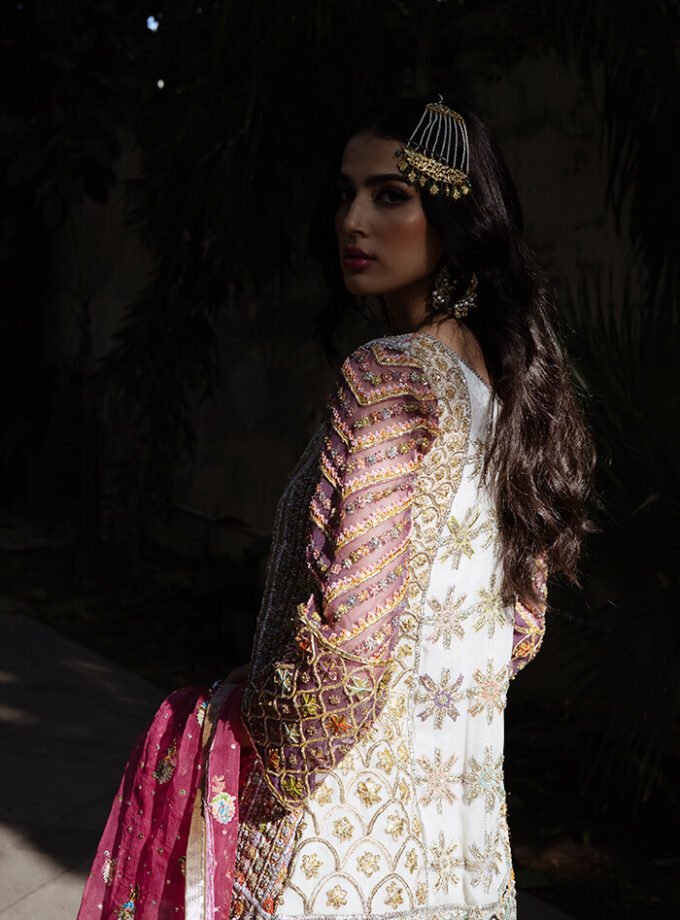 Angrakha Shirt with Trouser & Dupatta