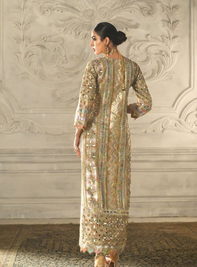 Hand Embroidered Long Kameez
