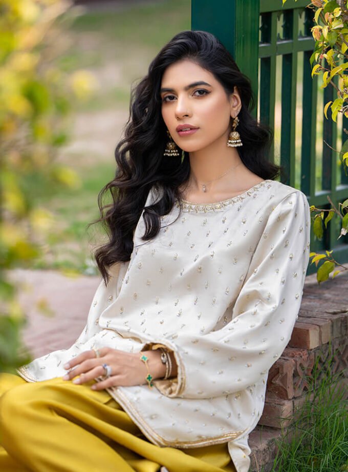 Short Pure Silk Kameez