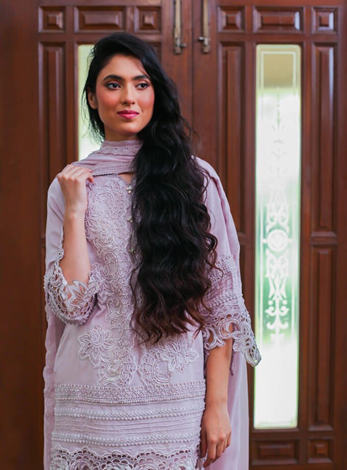 Pastel Mauve Coloured Kameez