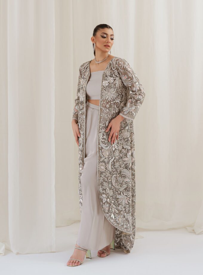 Jacket With Blouse & Skirt