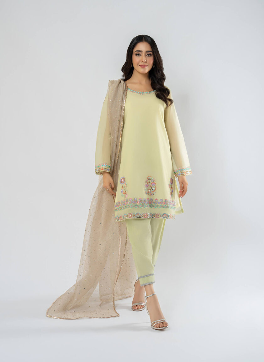 Shirt with Trouser & Dupatta