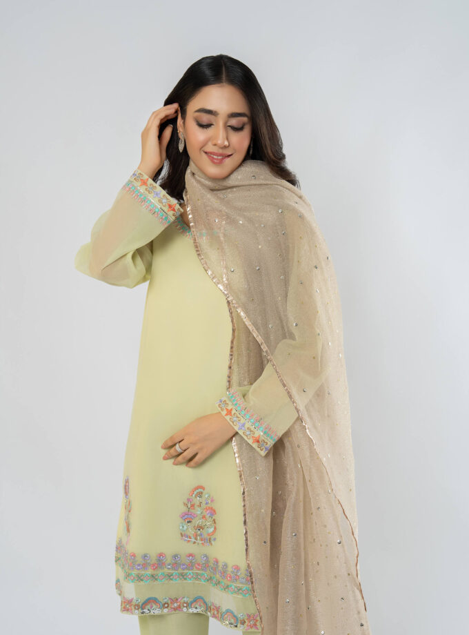 Shirt with Trouser & Dupatta