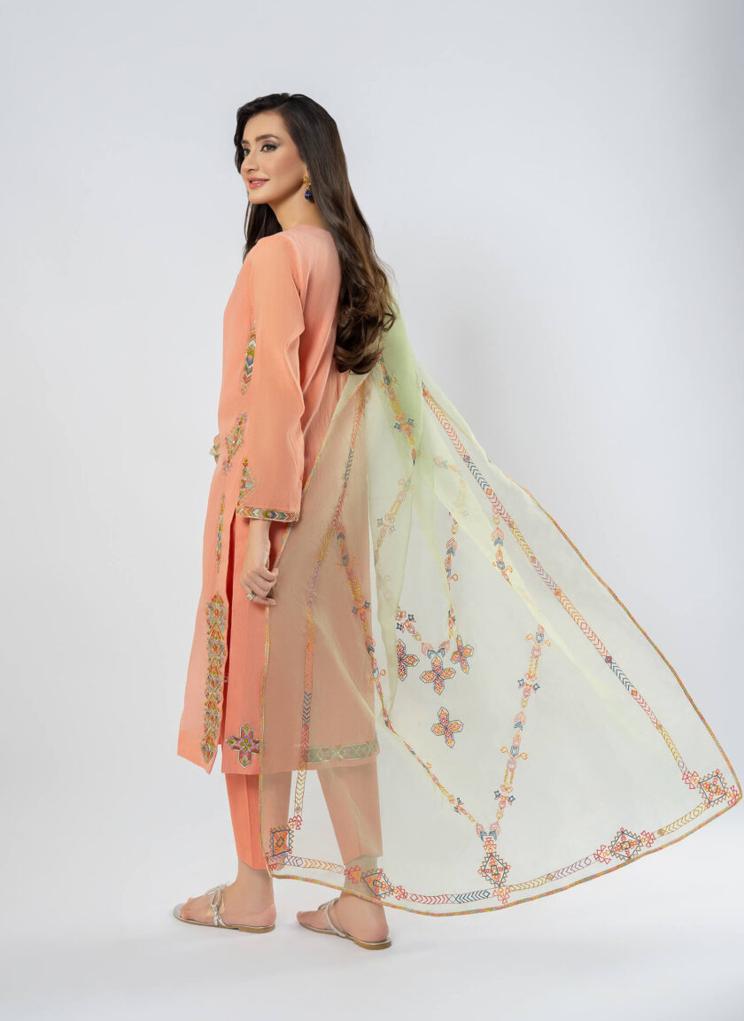 Shirt with Trouser & Dupatta - Image 4