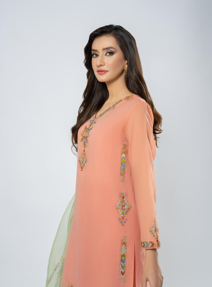 Shirt with Trouser & Dupatta